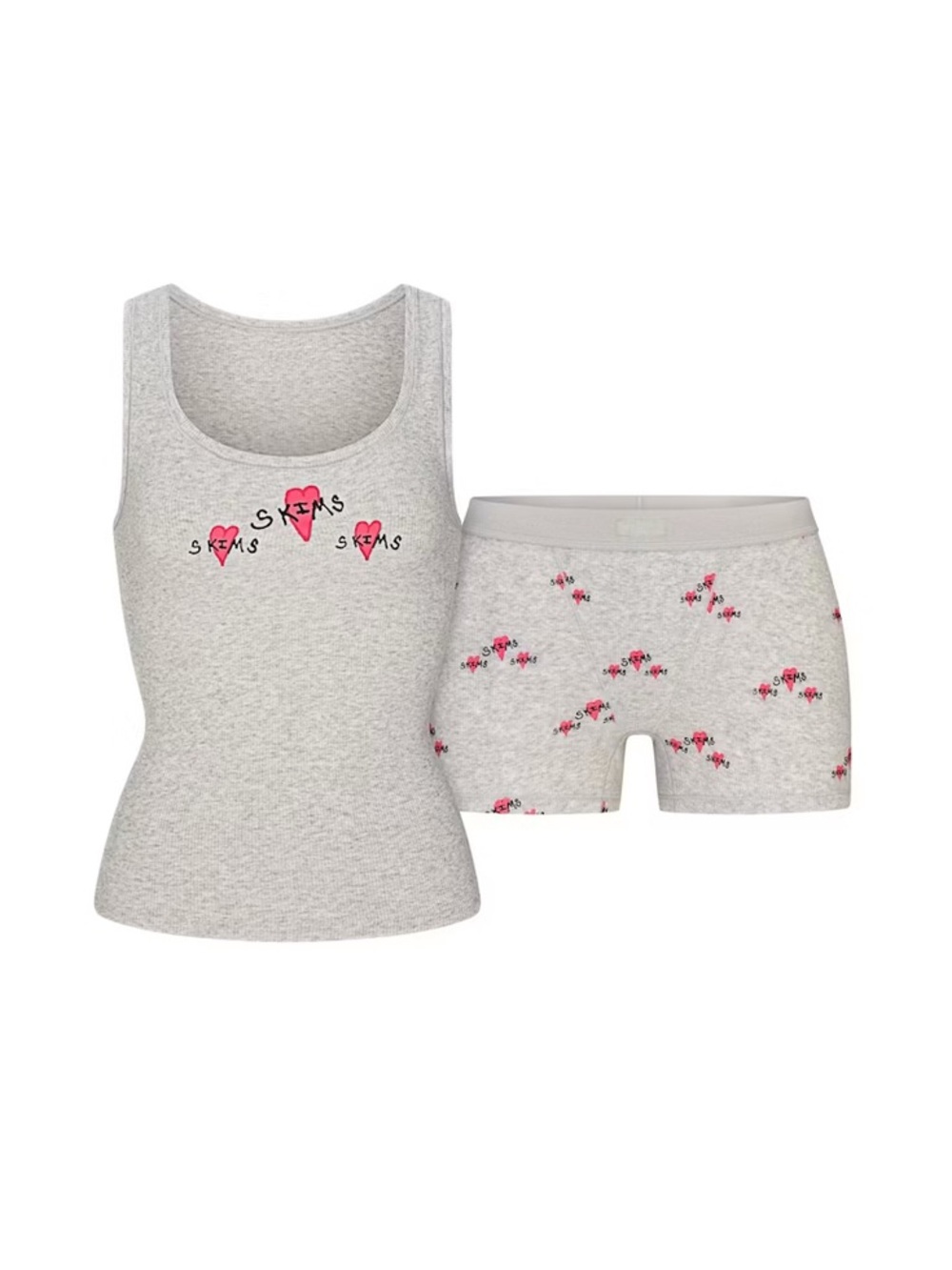 SKIMS Cotton Rib Tank and Short Set - Picture 5 of 14